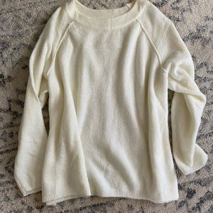 Womens white sweater